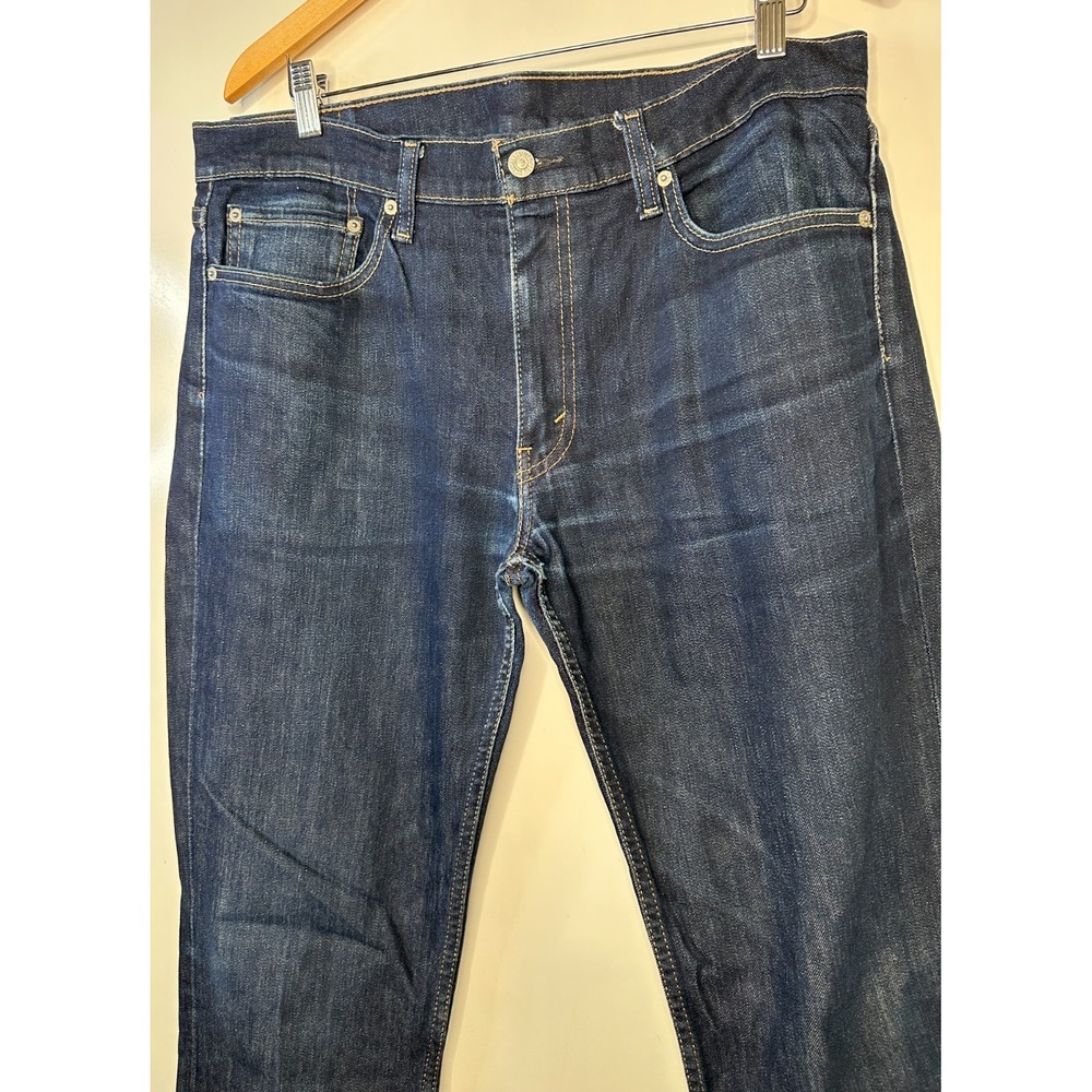 Levi's 511 Slim Men's Jeans Dark Wash Blue Denim 36 x 34 Dark Hollow 5 Pocket - Picture 3 of 16
